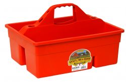 A red Duratote Grooming & Accessory Box with multiple compartments and a handle on the side.