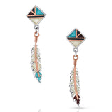 Legends Feather Earrings by Montana Silversmiths