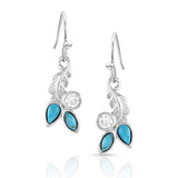 Turquoise & Feather Earrings by Montana Silversmiths®