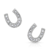 Sparkle Horseshoe Earrings by Montana Silversmiths