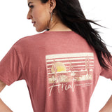 Clay Sunset Lockup Women's T-Shirt by Ariat®