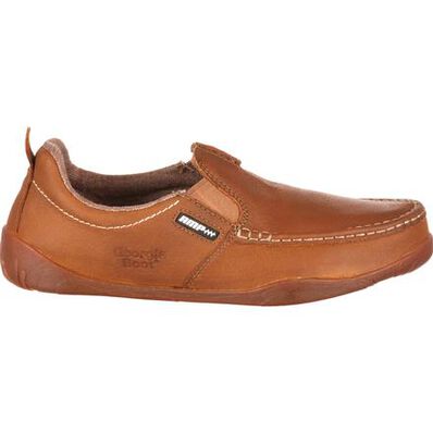 Cedar Falls™ Moc-Toe Men's Slip On Shoe by Georgia Boot®