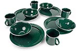 12 Piece Porcelained Enamelware Pioneer Tableset™ by GSI Outdoors®