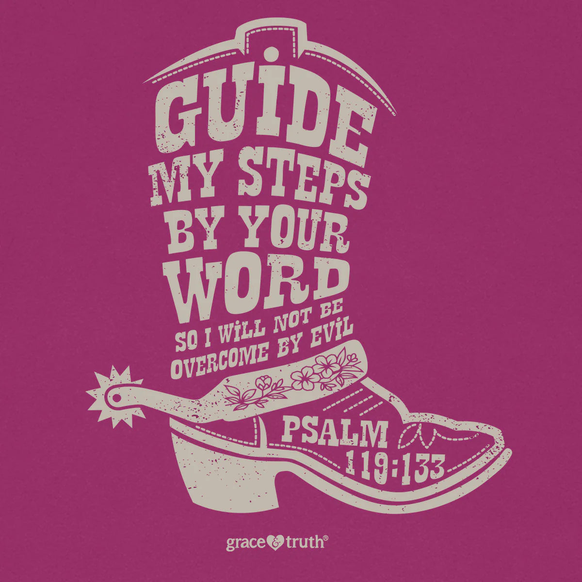 'Guide My Steps' Women's T-Shirt by Grace & Truth®