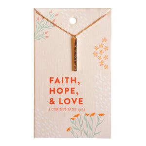 Grace & Truth® 'Faith, Hope & Love' Necklace by Kerusso®