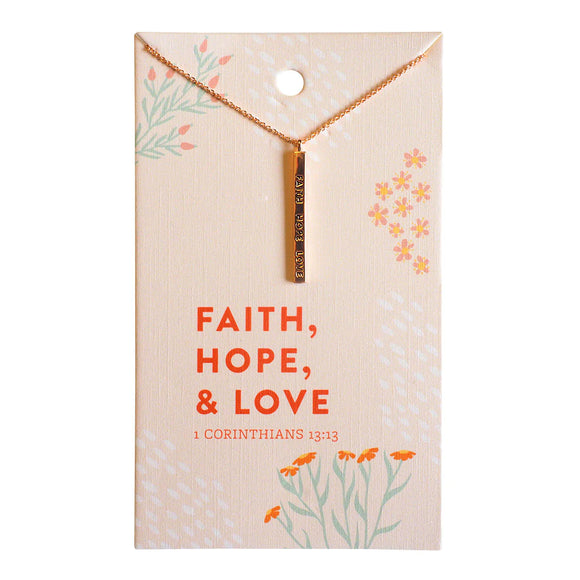 Grace & Truth® 'Faith, Hope & Love' Necklace by Kerusso®