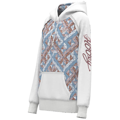 White 'Chaparral' Women's Hoodie by Hooey®