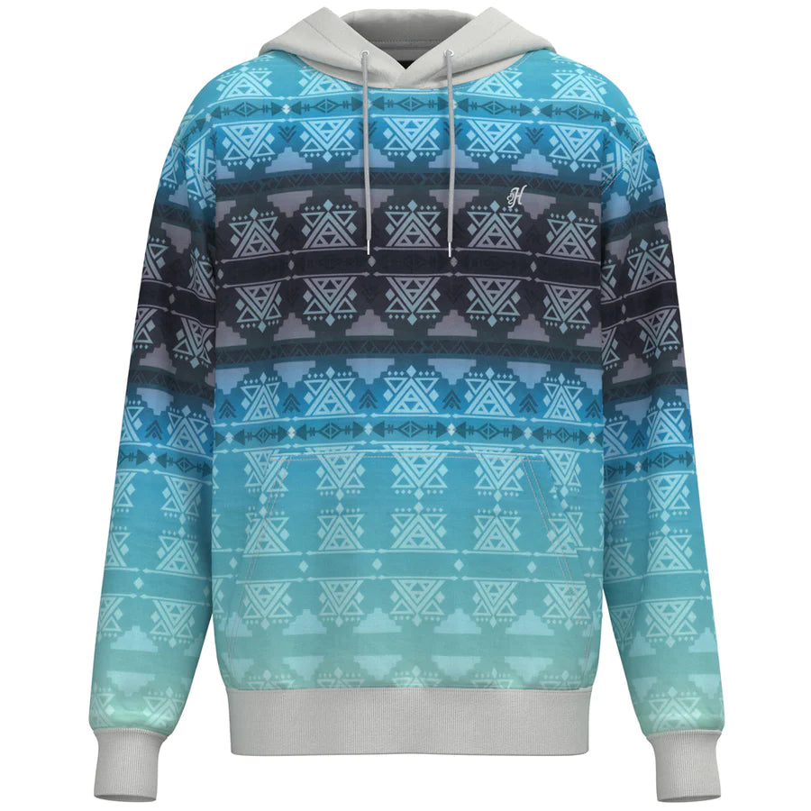 Grey & Teal 'Mesa' Men's Hoodie by Hooey®