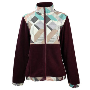 Burgundy 'Tech Fleece' Ladies Jacket by Hooey®