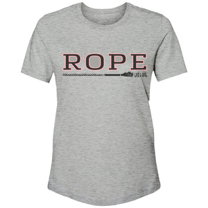 Heather Grey Rope Like A Girl™ Women's T-Shirt by Hooey®