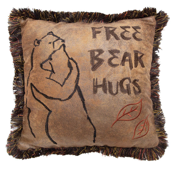 'Free Bear Hugs' Throw Pillow by Carsten's Inc.®