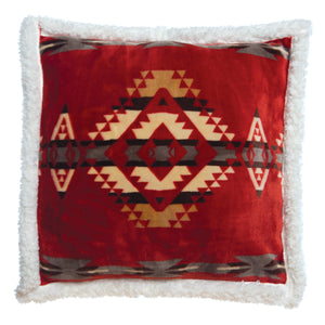Plush 'Southwest Red' Throw Pillow by Carsten's Inc.®