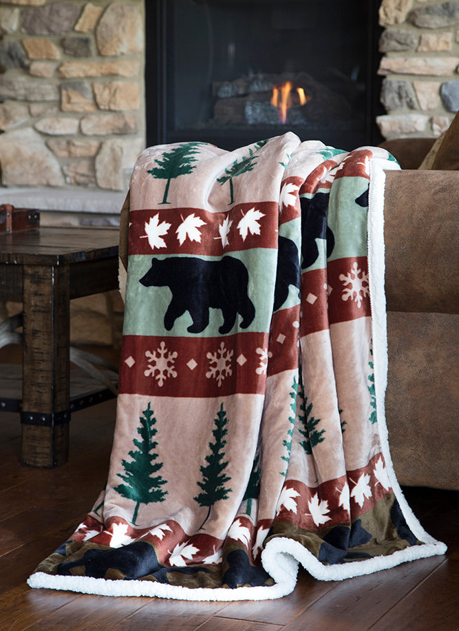Cascade Ridge Fleece Throw by Carsten's Inc.®