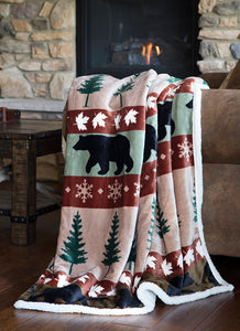 Cascade Ridge Fleece Throw by Carsten's Inc.®