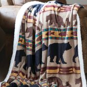 'Bear Family' Fleece Throw by Carsten's Inc.®