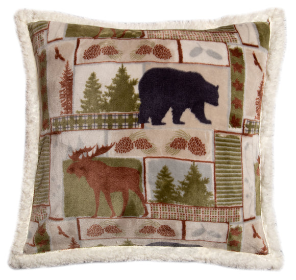 Plush 'Vintage Lodge' Throw Pillow by Carsten's Inc.®
