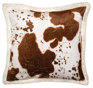 Plush 'Cowhide' Throw Pillow by Carsten's Inc.®