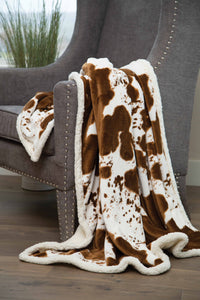 'Cowhide' Fleece Throw by Carsten's Inc.®