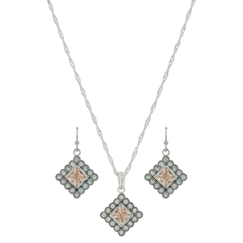Roped Sunset Lights Jewelry Set by Montana Silversmiths