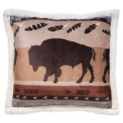 Plush 'Bison' Throw Pillow by Wrangler®
