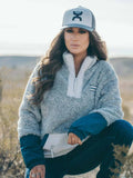 Grey Heather Fleece Pullover Women's Sweater by Hooey®