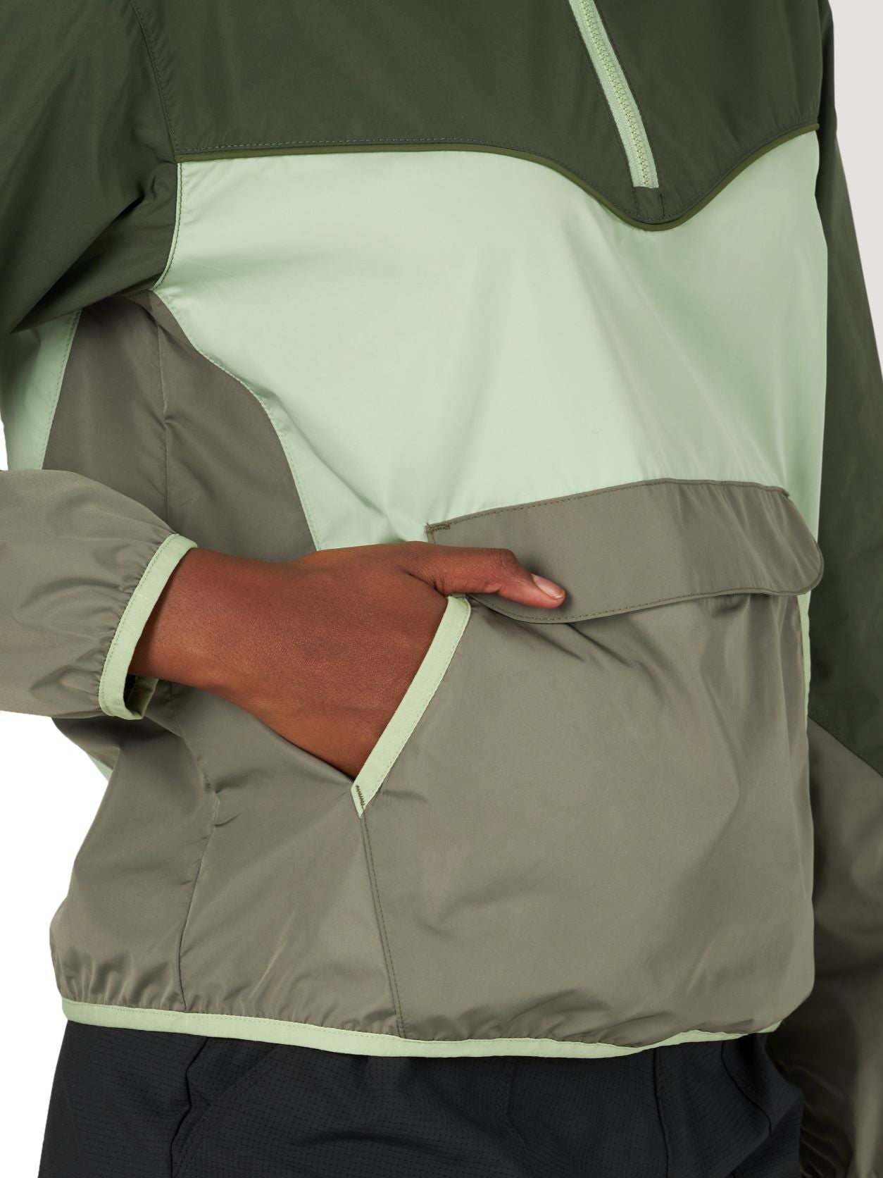 ATG™ Olive Packable Anorak Women's Windbreaker by Wrangler