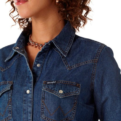 Retro® Denim Ladies Shirt by Wrangler®