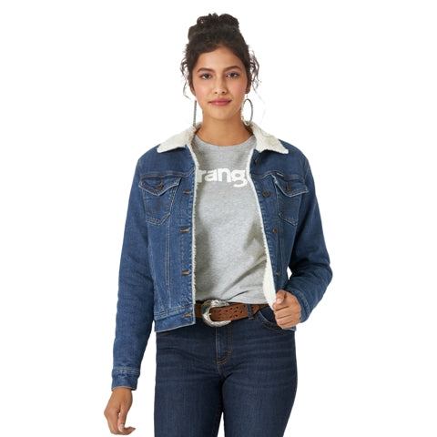Retro™ Sherpa Lined Denim Women's Jacket by Wrangler®