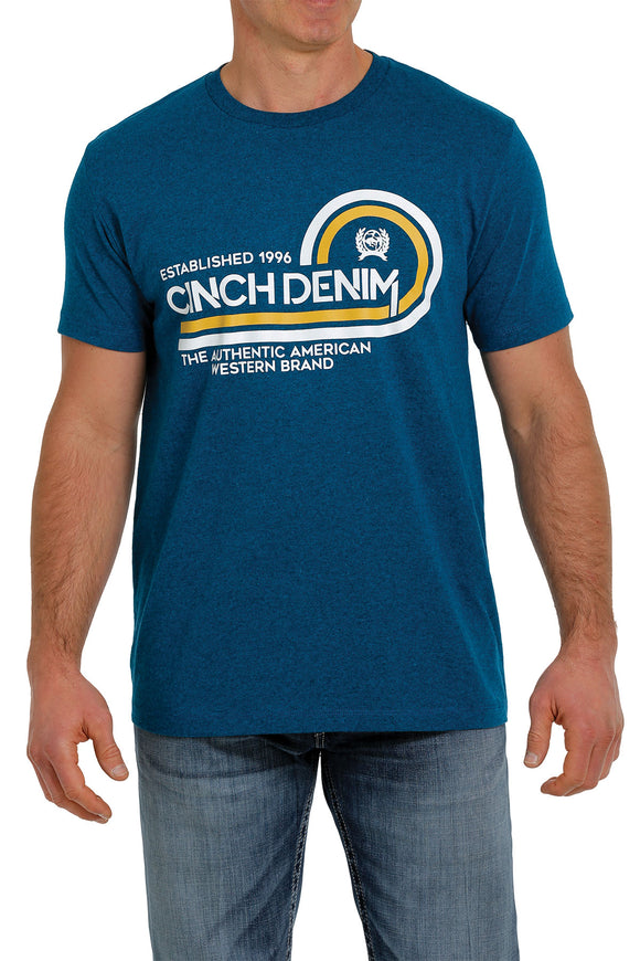 Heather Teal 'Established' Men's T-Shirt by Cinch®