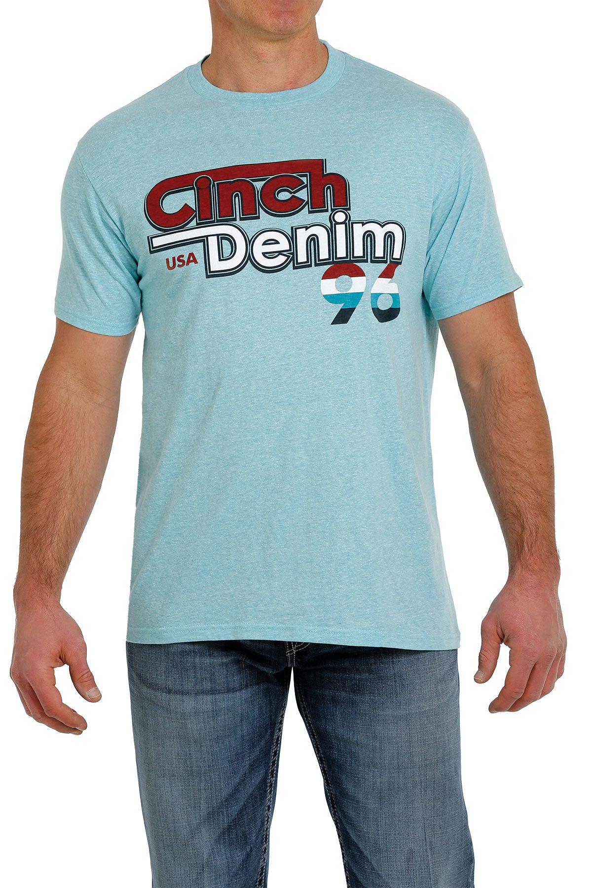 Turquoise '96' Men's T-Shirt by Cinch®