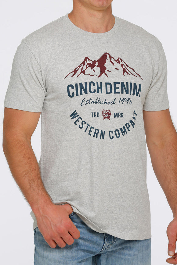 Heather Grey 'Rocky Range' Men's T-Shirt by Cinch®