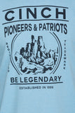 Light Blue 'Pioneers & Patriots' Men's T-Shirt by Cinch®