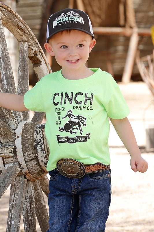 Lime Green 'Tougher Than' Toddler Boy's T-Shirt by Cinch®