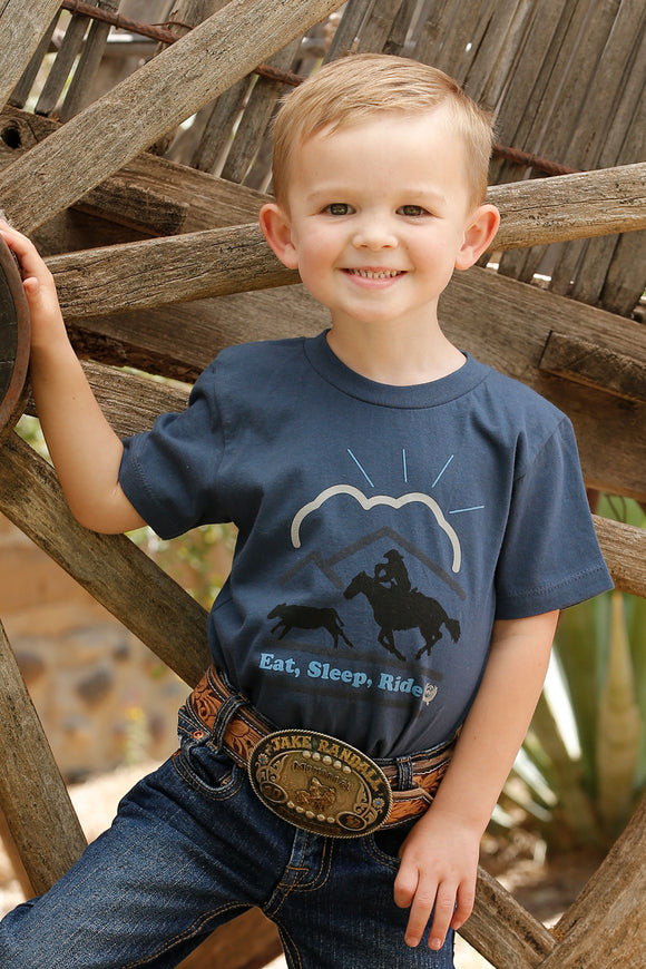 'Eat, Sleep, Ride' Boy's T-Shirt by Cinch®