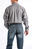 Solid Grey Classic Fit Men's Shirt by Cinch®