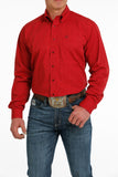 Red Candy Stripe Classic Fit Men's Shirt by Cinch®