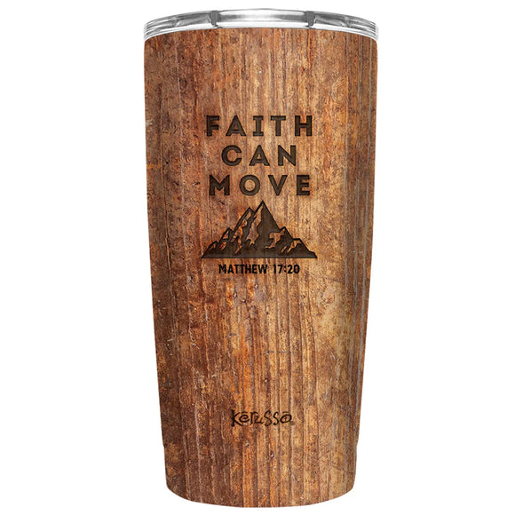 'Faith Can Move Mountains' Travel Mug by Kerusso®