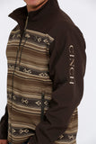 Chocolate Southwest Bonded Softshell Men's Jacket by Cinch®