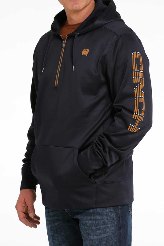 Navy Athletic 1/4 Zip Men's Hoodie by Cinch®