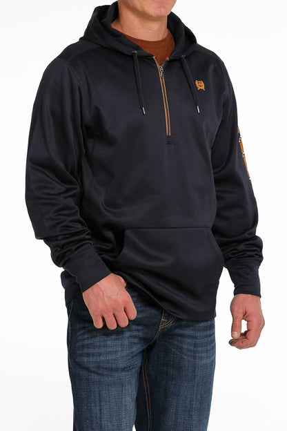 Navy Athletic 1/4 Zip Men's Hoodie by Cinch®