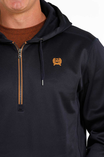 Navy Athletic 1/4 Zip Men's Hoodie by Cinch®
