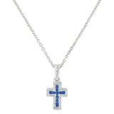 Inner Blue Cross Necklace by Montana Silversmiths®