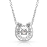 Dancing Horseshoe Necklace by Montana Silversmiths®