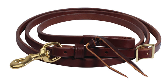 Ranch Collection® Heavy Oil Harness Leather Roping Rein by Professional's Choice®