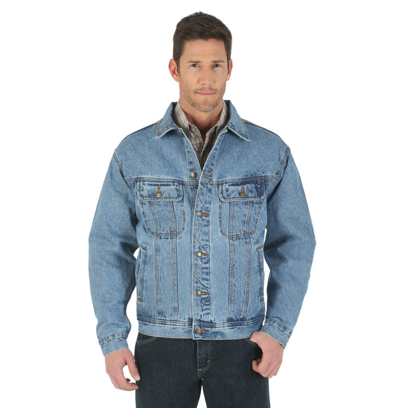 Rugged Wear Denim Men's Jacket by Wrangler