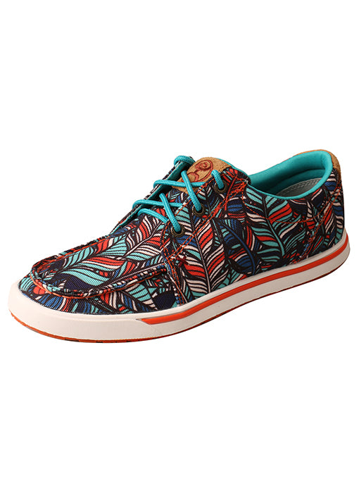 Feather Print Women's Hooey® Loper Shoe by Twisted X®