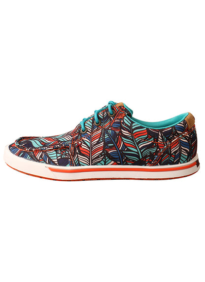 Feather Print Women's Hooey® Loper Shoe by Twisted X®