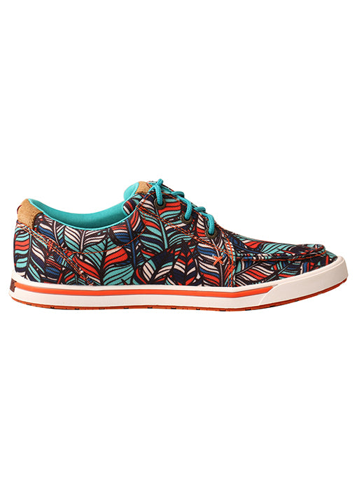 Feather Print Women's Hooey® Loper Shoe by Twisted X®