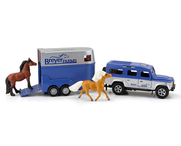 Breyer® Land Rover® and Tag-A-Long Trailer