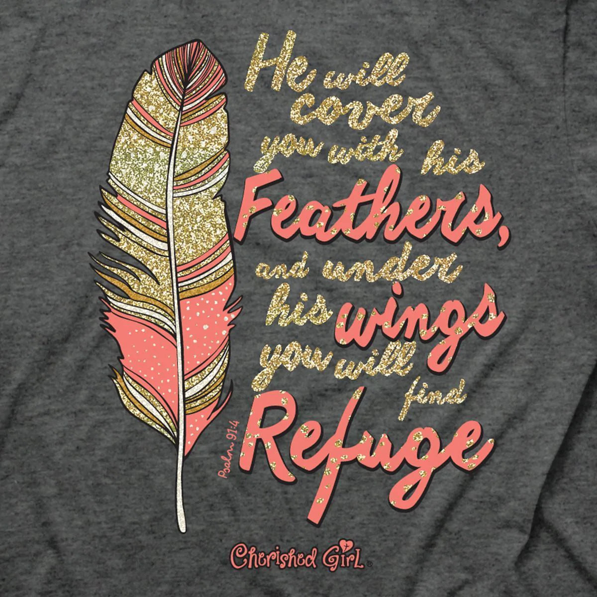Cherished Girl® 'Feathers' Women's T-Shirt by Kerusso®